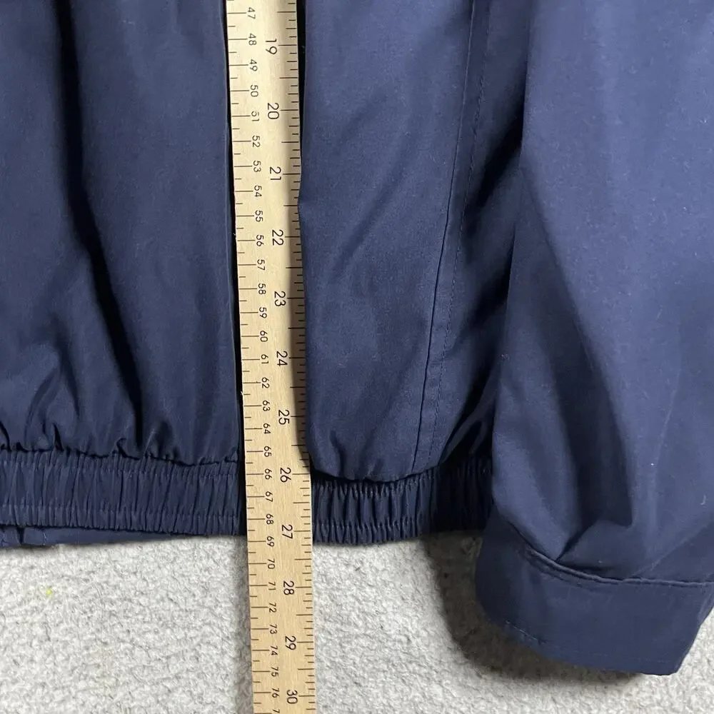 Polo Ralph Lauren Jacket Mens XL Blue Full Zip Bomber Lined Windbreaker VTG